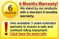 6 Months Warranty - All our products carry a 6 months warranty